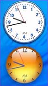Cool Vista Style Desktop Clock for Windows XP
