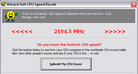 Measure & check CPU speed of AMD / Intel processor