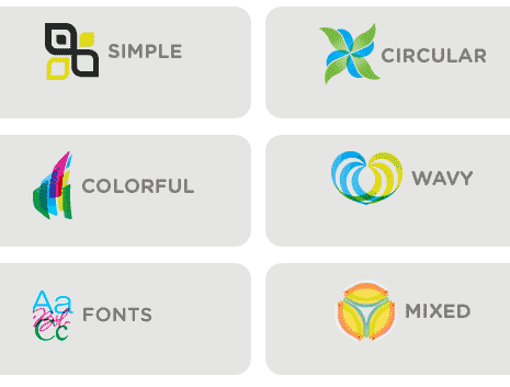 Logo Design Letter on Different Categories Like Simple Letters Elements Wavy Fonts Circular