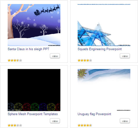 “Free Powerpoint Templates” is a cool website with loads of unique and 