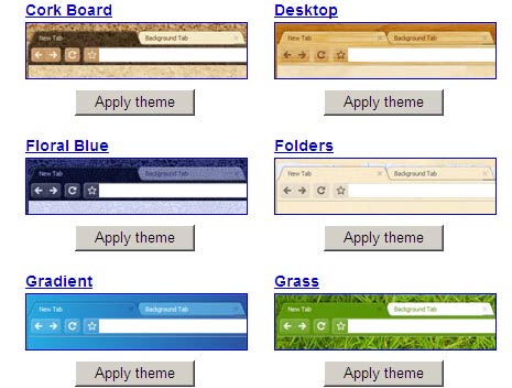 military google chrome themes