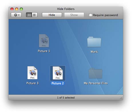 mac hide folders