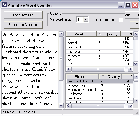 keywords-words-density-extract