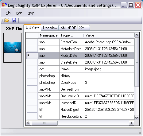 video metadata editor