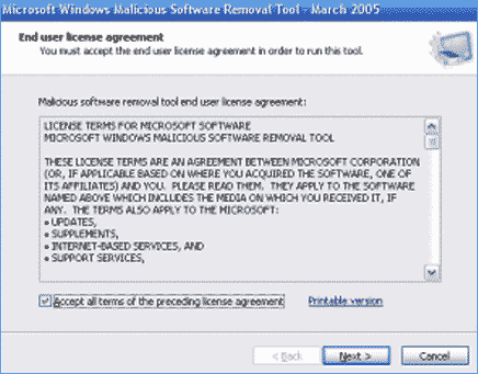 Microsoft Malicious Software Removal Tool for apple instal free