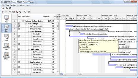 ms project file