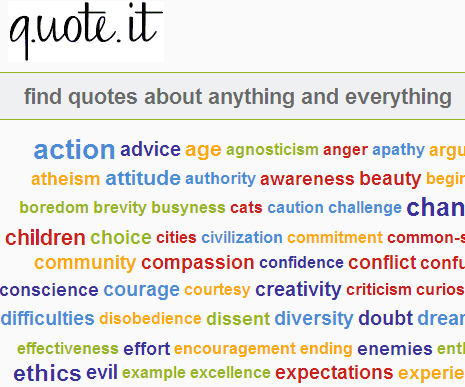 Each quote has reference link