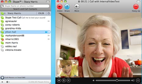 how do i do a test video call on skype mac