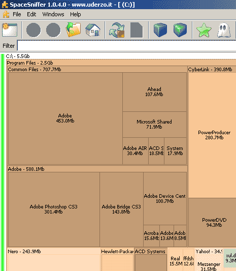 space sniffer compare folders