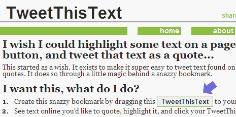 tweet-this-text-bookmarklet