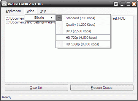 2. Support numerous configurable bitrate options. 3. Automatically detects .srt and .idx/.sub-style subtitles and will embed them into the output .mkv