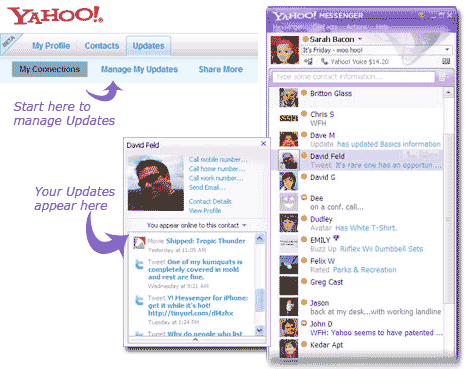 yahoo messenger up date