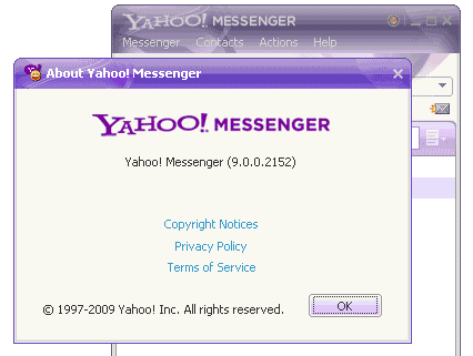 Here is simple way to check version of Yahoo Messenger installed on your 