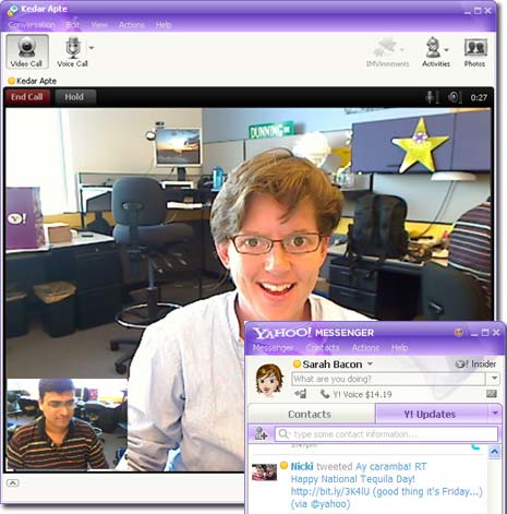 Yahoo Messenger 10 Beta Features. 1. Full Screen HQ video calls with Yahoo 